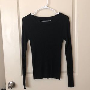 Express black ribbed sweater